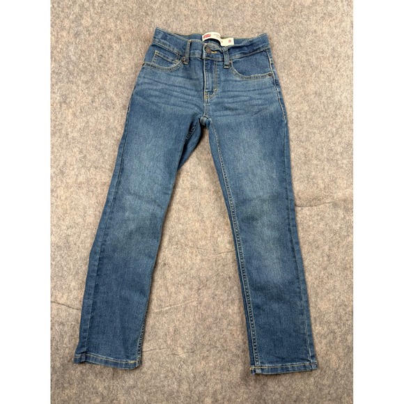 Levi's Other - Levis 511 Slim Performance Jeans Kids‎ Size 8 Blue Denim Adjustable Waist 511TM